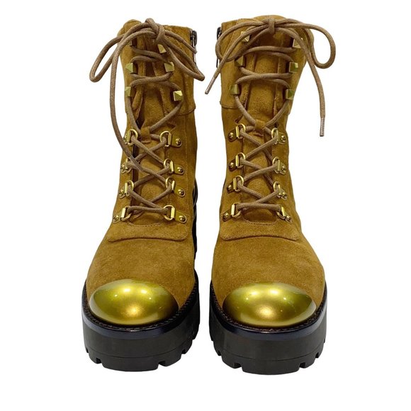 Michael Kors Khloe Chunky Combat Boots 7 New - Picture 7 of 12
